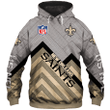 New Orleans Saints Hoodie Long Sweatshirt Pullover - NFL