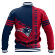 New England Patriots Baseball Jacket Quarter Style - NFL