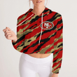 San Francisco 49ers Croptop Hoodie Sport Style Keep go on - NFL