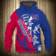 New York Giants Hoodie Cartoon Player Custom Sweatshirt - NFL