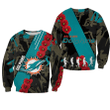 Miami Dolphins Sweatshirt Sport Style Keep Go on- NFL