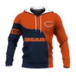 Chicago Bears Hoodie Curve Style Custom- NFL