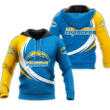 Los Angeles Chargers Curve Graphic Gift For Men Print 3D Hoodie