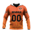 Cincinnati Bengals Hoodie Logo Sport Ombre Print 3D Hoodie