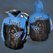 NFL Tennessee Titans Skull 3d Hoodie New Full Over Print TNT-00533-AUH