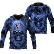 Houston Texans Nfl Fan Skull 3D Hoodie Sweater Tshirt Model 2829