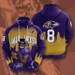 Baltimore Ravens Lamar Jackson Usa 1082 Hoodie Custom For Fans - NFL