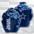 Dallas Cowboys NFL Football 3D Hoodie Hooded Pullover Sweatshirt