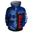 NFL Buffalo Bills Skull Tattoo With Bills 3d Hoodie All Over DS0-03763-AUH