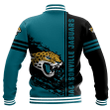 Jacksonville Jaguars Baseball Jacket Quarter Style - NFL