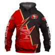 San Francisco 49Ers Hoodie Zigzag Graphic Sweatshirt Gift For Fans - NFL