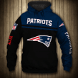 New England Patriots Skull Zip Hoodie Pullover Sweatshirt For Fans - NFL