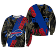 Buffalo Bills Sweatshirt Sport Style Keep Go on- NFL