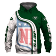 New York Jets Hoodie Pullover Sweatshirt For Fans - NFL