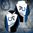 NFL Indianapolis Colts Snoopy 3d Hoodie New Full Over Print V1347 DS0-01805-AUH