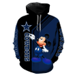 NFL Dallas Cowboys Mickey Limited Full Printed 3D Hoodie