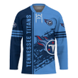 Tennessee Titans Hockey Jersey Quarter Style - NFL