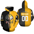 Pittsburgh Steelers American Skull 2020 Nfl Season Personalized Hoodie