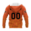 Cincinnati Bengals Hoodie Logo Sport Ombre Print 3D Hoodie