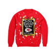 Kansas City Chiefs NFL Mens Dear Santa Light Up Sweater