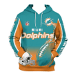 Miami Dolphins Hoodies Custom Flame Balls Graphic Gift For Men - NFL