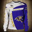 Baltimore Ravens Crewneck Sweatshirt 3D Long Sleeve