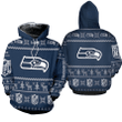 Seattle Seahawks NFL Ugly Sweatshirt Christmas 3D Hoodie