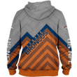 Men's Denver Broncos Hoodies 3D Sweatshirt Long Sleeve