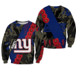 New York Giants Sweatshirt Sport Style Keep Go on- NFL