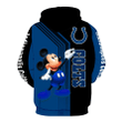 NFL Indianapolis Colts Mickey Limited Full Printed 3D Hoodie