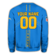 Los Angeles Chargers Sweatshirt Personalized Football For Fan- NFL