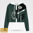 Green Bay Packers Croptop Hoodie Sport Style Custom - NFL