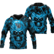 Tennessee Titans Nfl Fan Skull 3D Hoodie Sweater Tshirt Model 6778