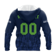 Seattle Seahawks Hoodie Logo Sport Ombre - NFL
