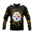 Pittsburgh Steelers Hoodie Camouflage Vintage - NFL