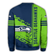 Seattle Seahawks Sweatshirt Quarter Style - NFL