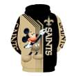 NFL New Orleans Saints Mickey Limited Full Printed 3D Hoodie