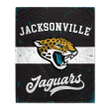 Jacksonville Jaguars Retro Stripe Flannel Fleece Blanket