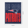 New England Patriots Big Game Sherpa Lined Throw Blanket