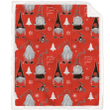 Cleveland Browns Holiday Gnome Throw Blanket