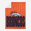 Denver Broncos Big Game Sherpa Lined Throw Blanket