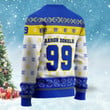 Aaron Donald Never Satisfied Los Angeles Rams 99 Super Bowl NFL Print Christmas Sweater