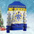 Aaron Donald Never Satisfied Los Angeles Champions 2023 Super Bowl NFL Print Christmas Sweater