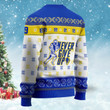 Aaron Donald Never Satisfied LA Rams Never Give Up 2023 Super Bowl NFL Print Christmas Sweater