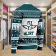 Jalen Hurts Philadelphia Eagles Hurts So Good Fly To Glory NFL Print Christmas Sweater