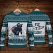 Devonta Smith Philadelphia Eagles The Slim Reaper Fly To Glory NFL Print Christmas Sweater