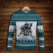 Jason Kelce Philadelphia Eagles Big Yeti Is Coming Fly To Glory NFL Print Christmas Sweater
