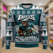 Miles Sanders Philadelphia Eagles No One Likes Us We Do Not Care NFL Print Christmas Sweater