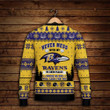 Lamar Jackson Baltimore Ravens Never Mess With My Ravens NFL Print Christmas Sweater