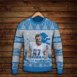 Aidan Hutchinson Detroit Lions I Am A Die Hard Lions Fan Till I Die NFL Print Christmas Sweater